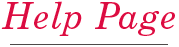 Help Page